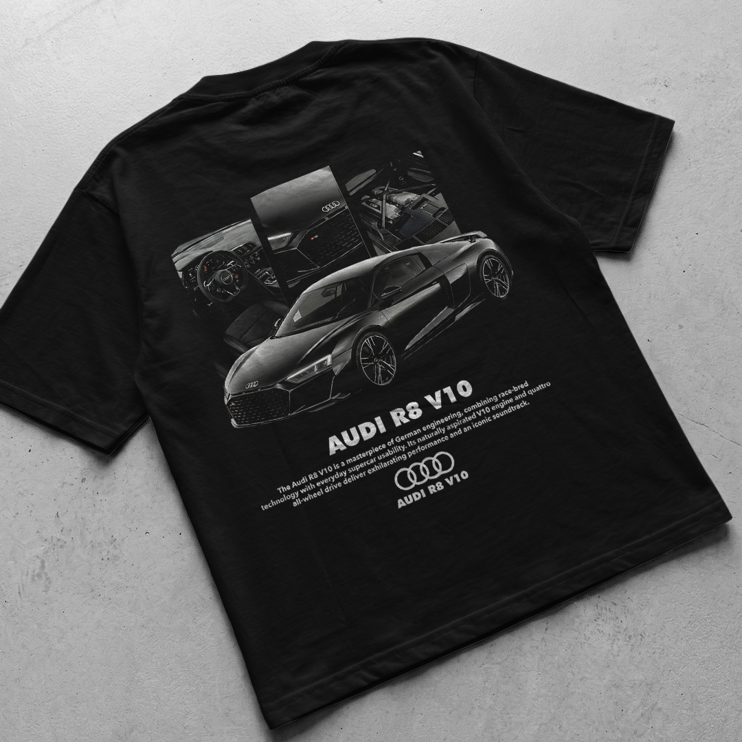 Digital File - Car t-shirt design Audi R8 V10