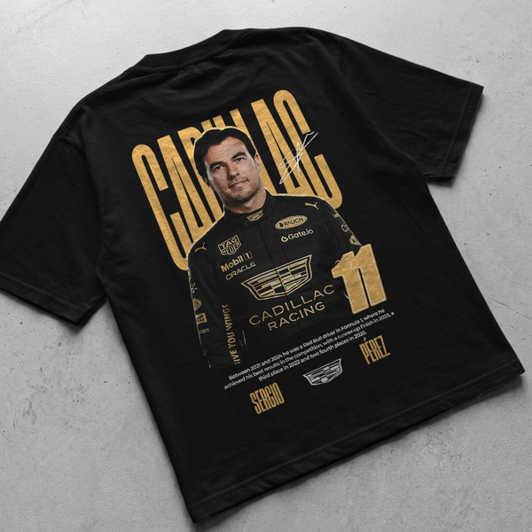 Checo Perez - Digital File, scuderia cadillac f1 t-shirt design