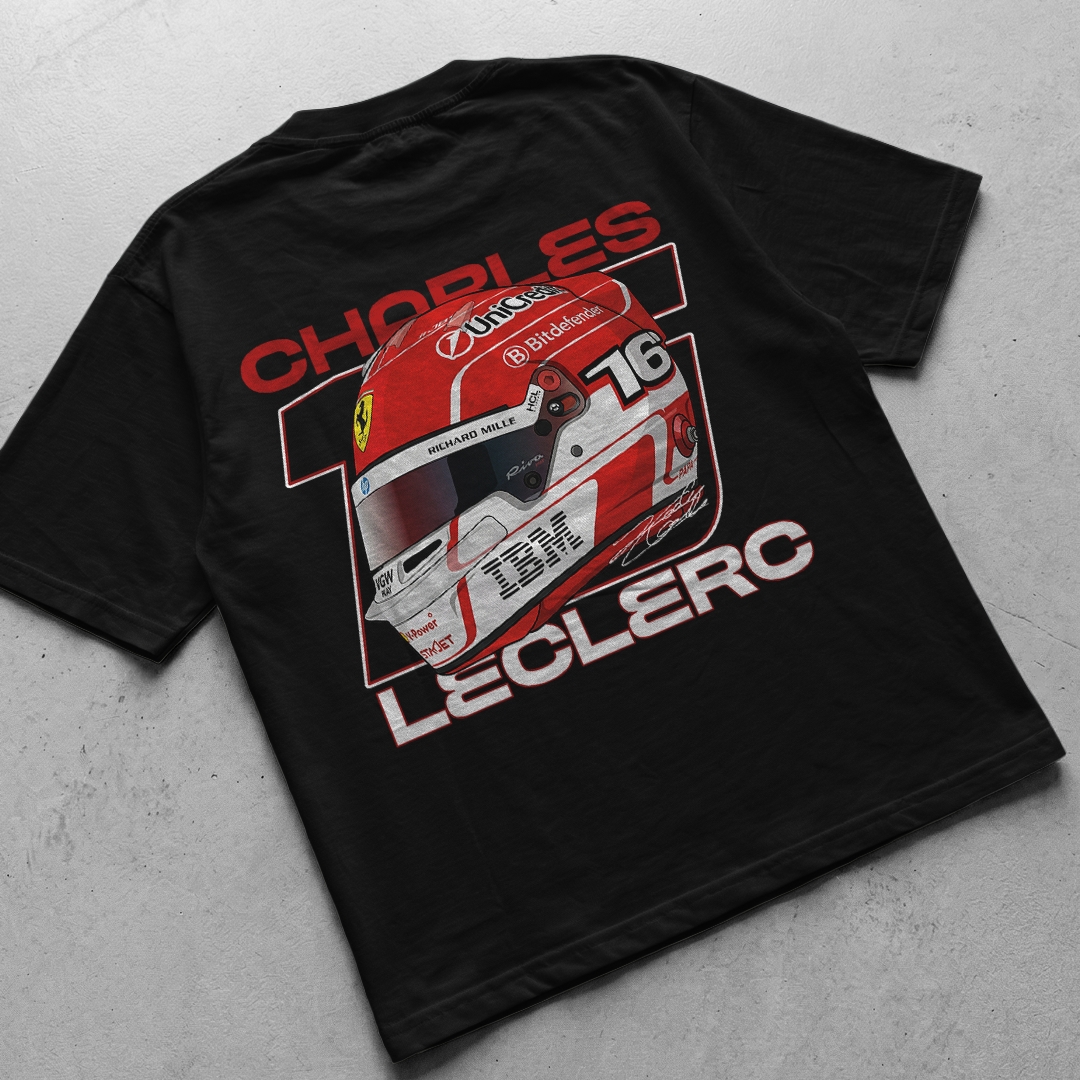 F1 t-shirt design Charles Leclerc