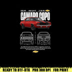 Digital File - Car t-shirt design Chevrolet camaro COPO