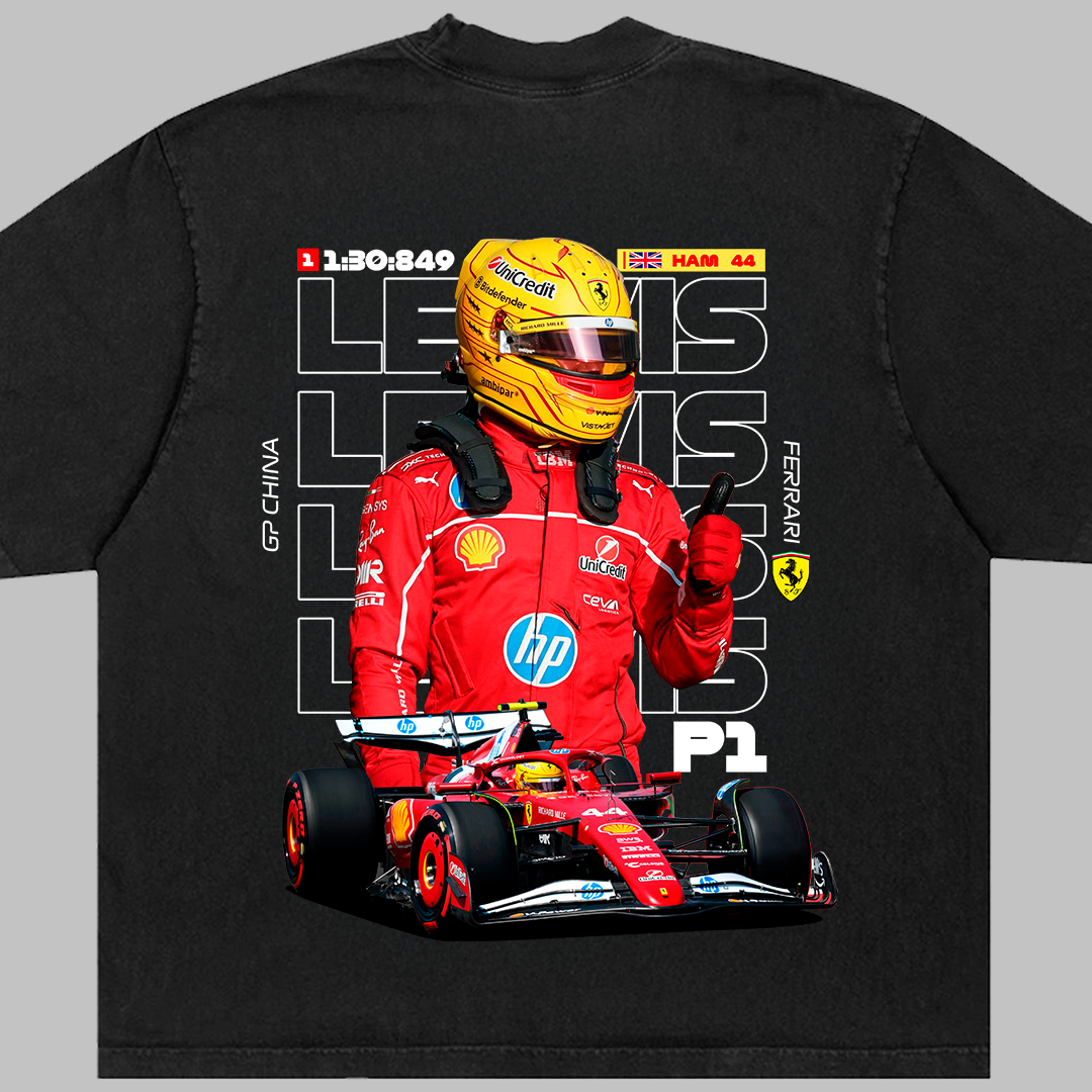 Lewis Hamilton F1 GP China - t-shirt design