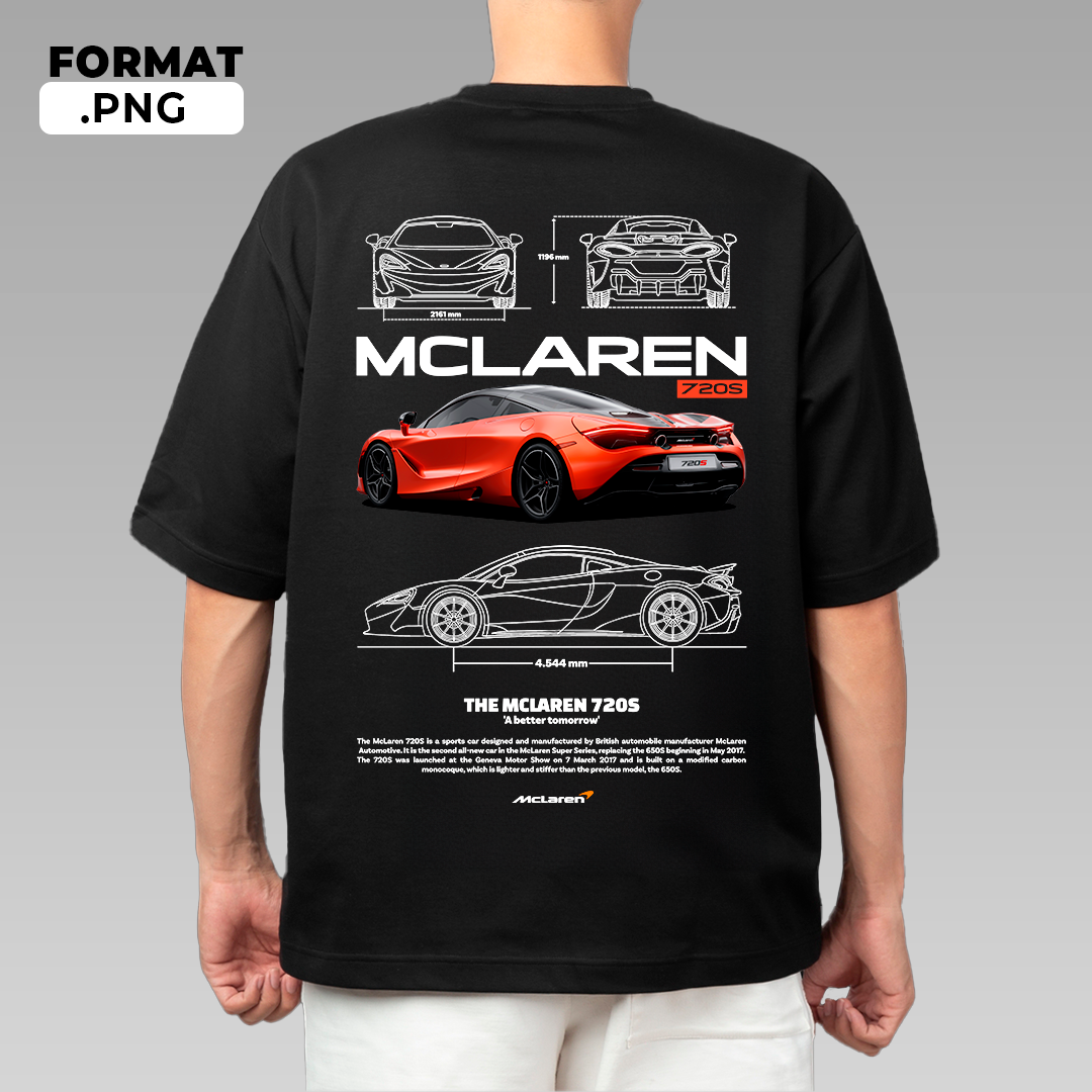 Mclaren 720s - t-shirt design