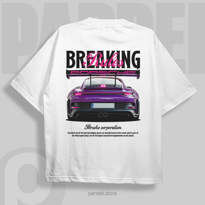 Breaking Rules 911 GT3 Rs - t-shirt design