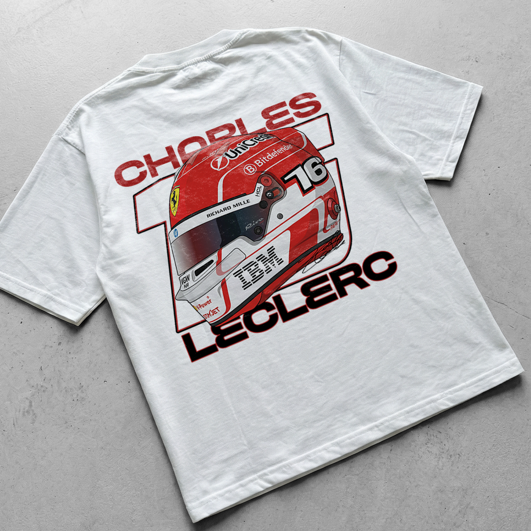 F1 t-shirt design Charles Leclerc