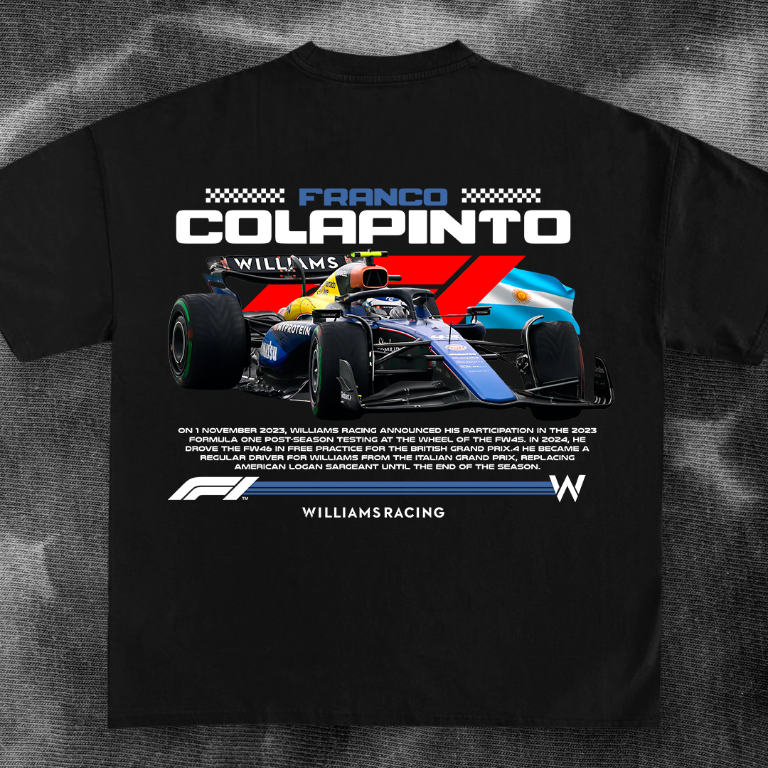 F1 car t-shirt design - COLAPINTO