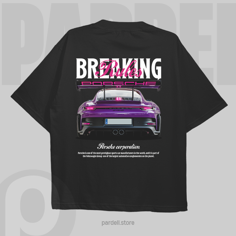 Breaking Rules 911 GT3 Rs - t-shirt design