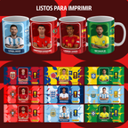 Plantillas del Mundial para Mugs - Sublimación