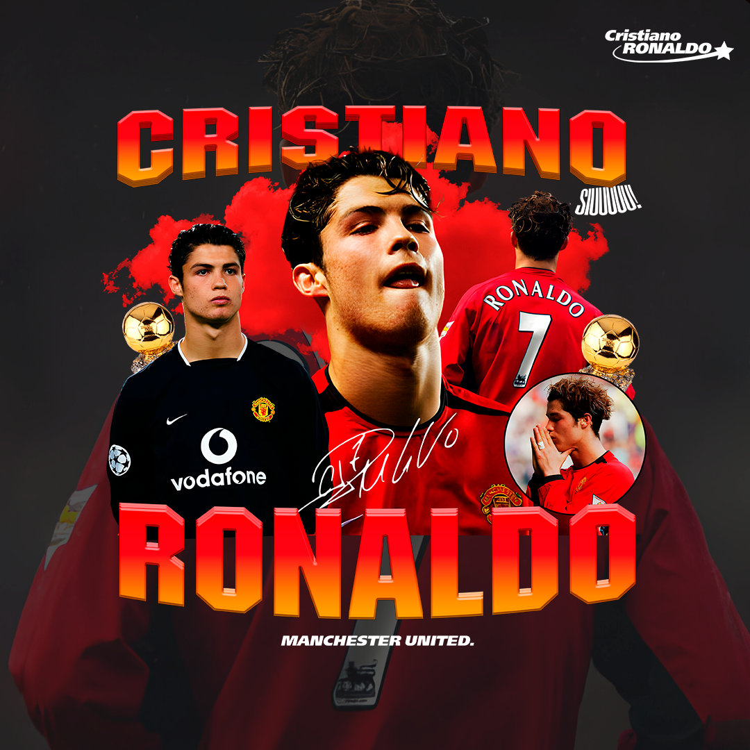 Cristiano Ronaldo Manchester United t-shirt design