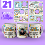 Plantillas de cumpleaños para tazas mugs #1
