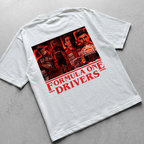 t-shirt design F1 Drivers Stranger things