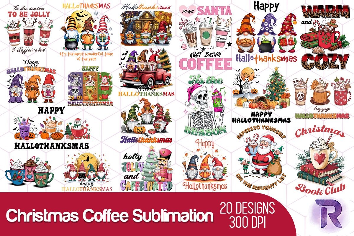 Christmas Coffee Sublimation Bundle
