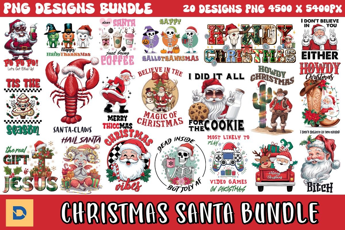 Christmas Santa Sublimation Bundle