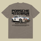 Porsche 911 RSR 2.8 Daytona 1973 template t-shirt design