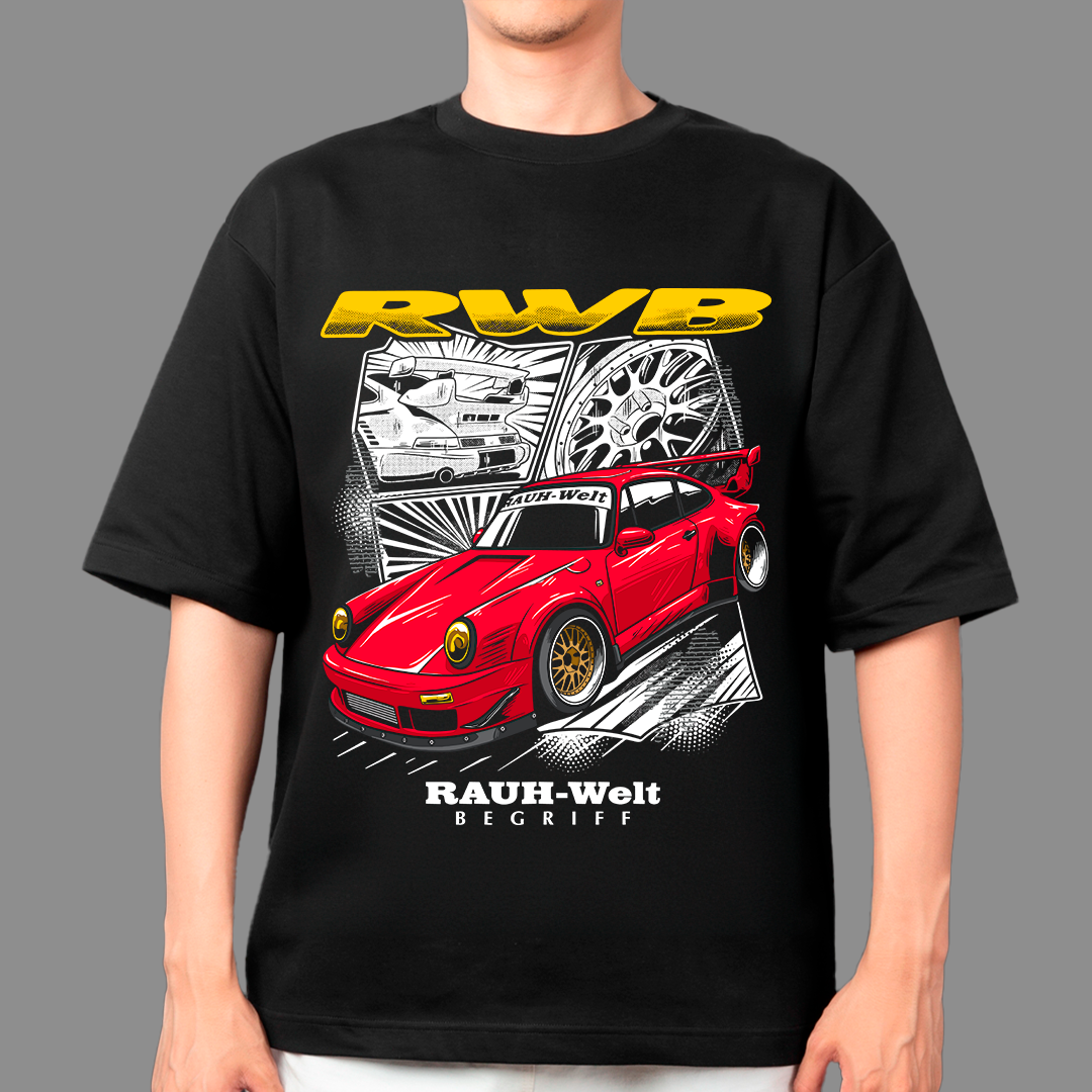 Red RWB speed t-shirt design – Pardell