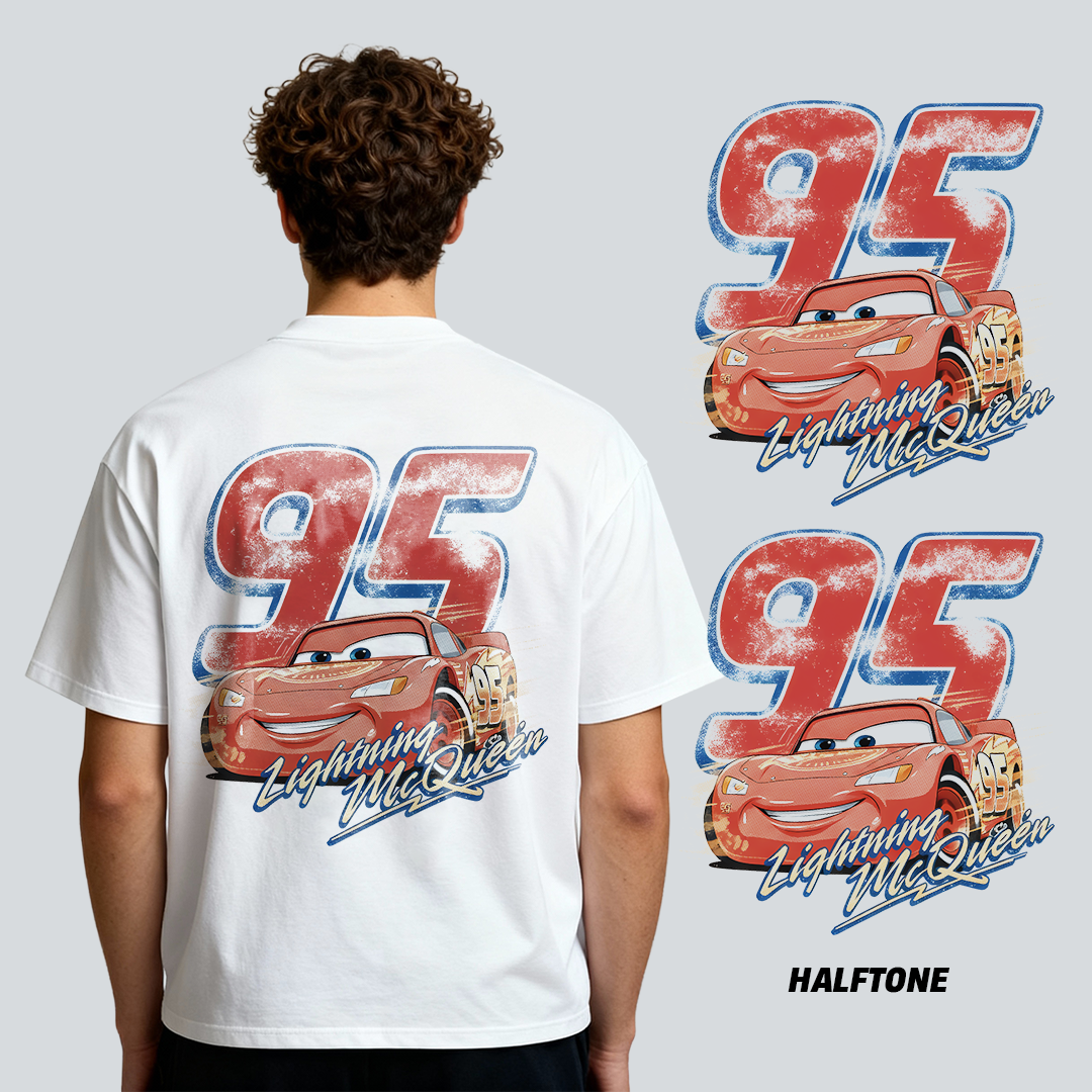 Piston Cup vibes cars t-shirt design illustration mcqueen