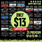 25 PREMIUM DESIGNS FOR PRINT READY TO PRINT IN DTF-DTG