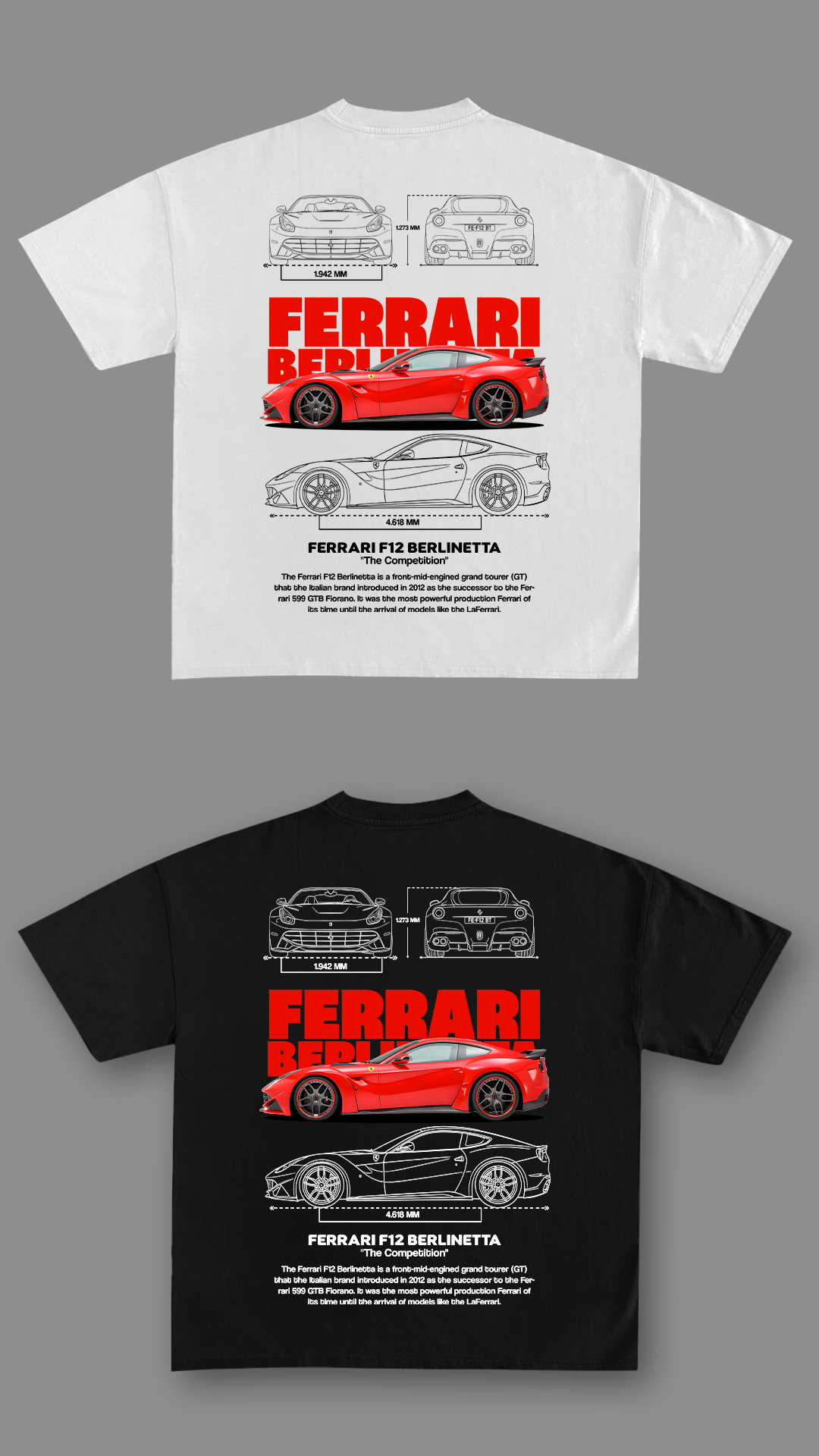 Berlinetta F12 t-shirt design png