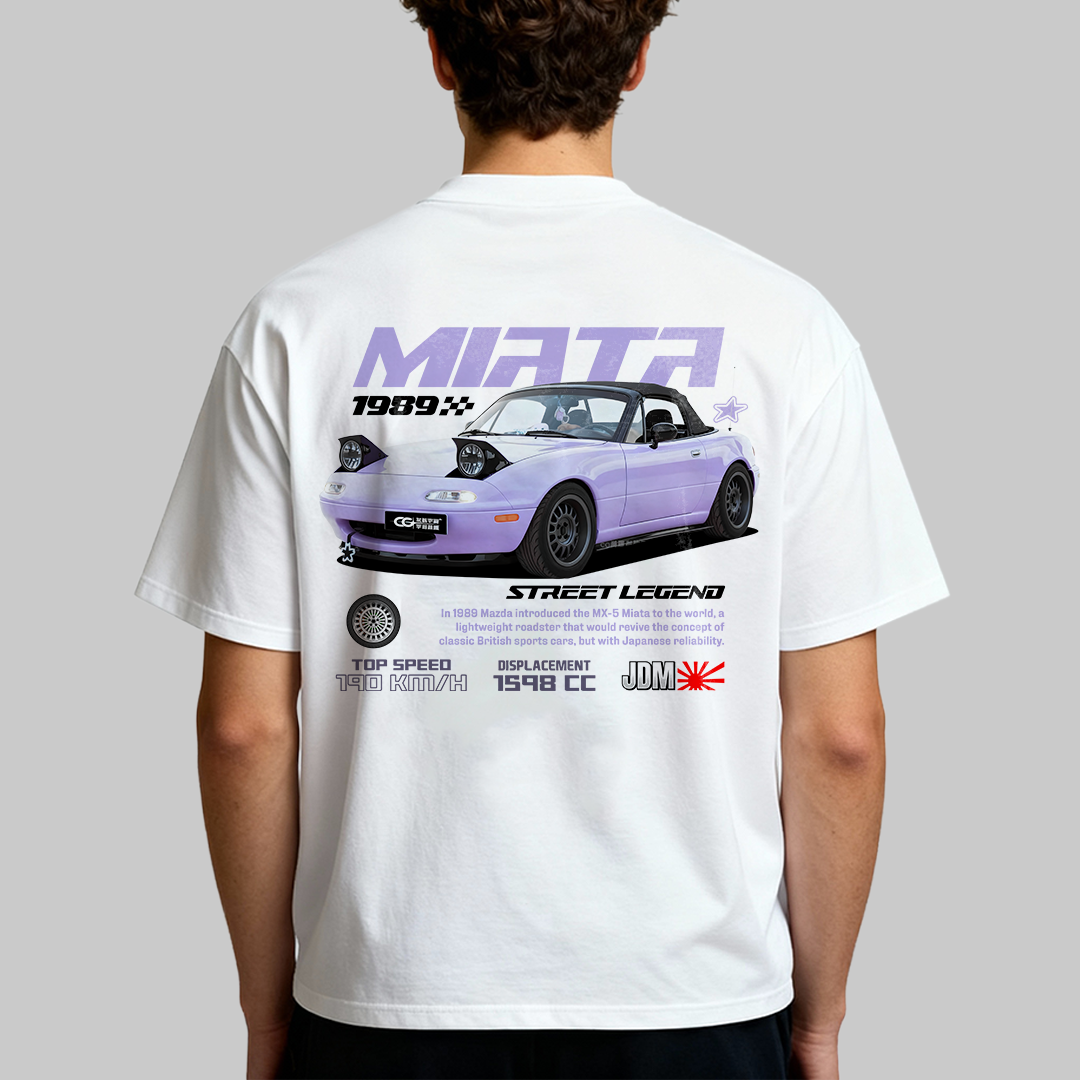 Template car Miata MX5 1989 t-shirt design