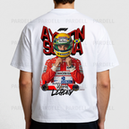 Digital design of Ayrton Senna - t-shirt design