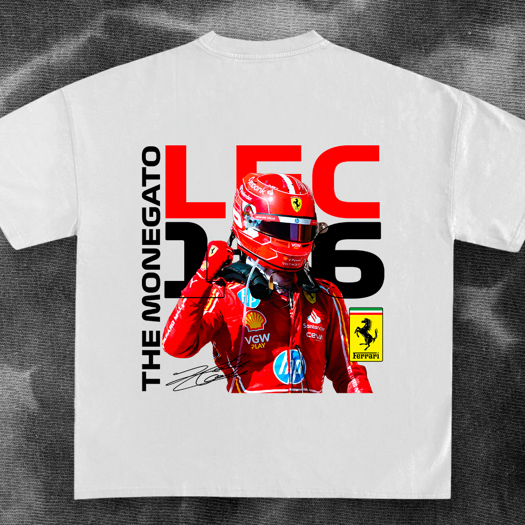 F1 car t-shirt design - LECLERC 16