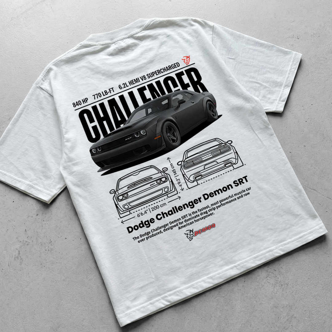 Digital File - Car t-shirt design Dodge Challenger SRT Demon