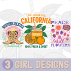 3 GIRL DESIGNS TO PRINT - DIGITAL FILE SVG - PNG
