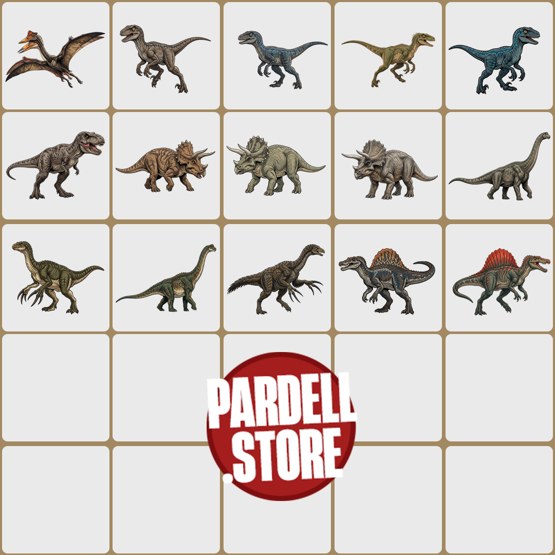 Paquete de 40 imagenes clipart PNG de Jurassic World