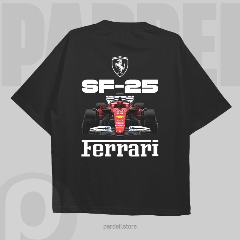 Template car SF-25 f1 t-shirt design