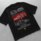 Car t-shirt design Ferrari F40 LM