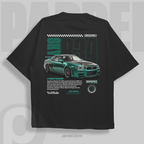 Template car design Skyline GTR R34 t-shirt design