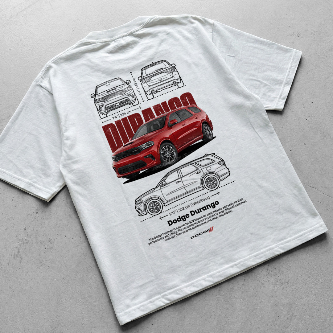 Car t-shirt design Dodge durango