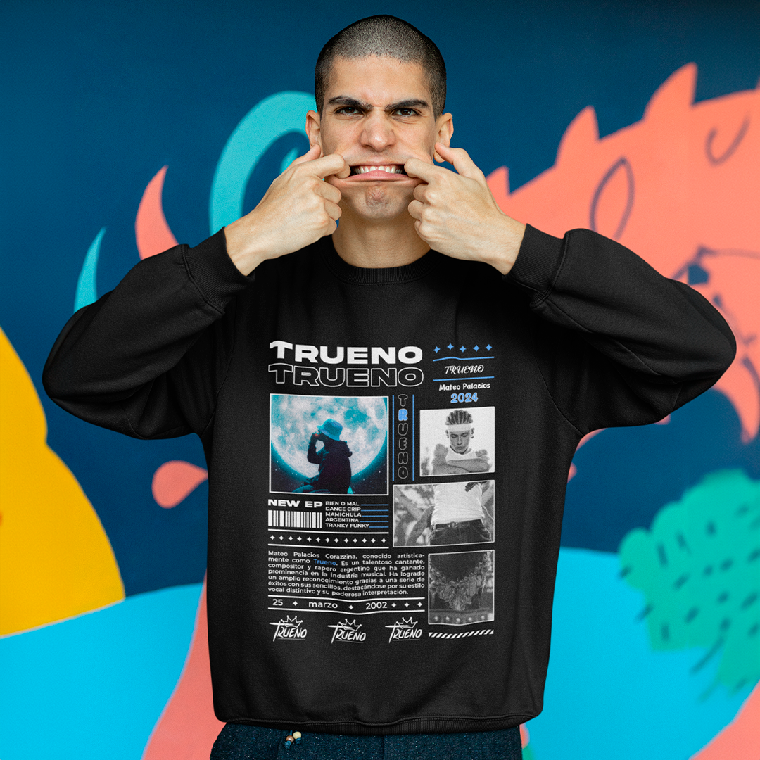 Trueno Mateo Palacios diseño de camiseta - t-shirt design