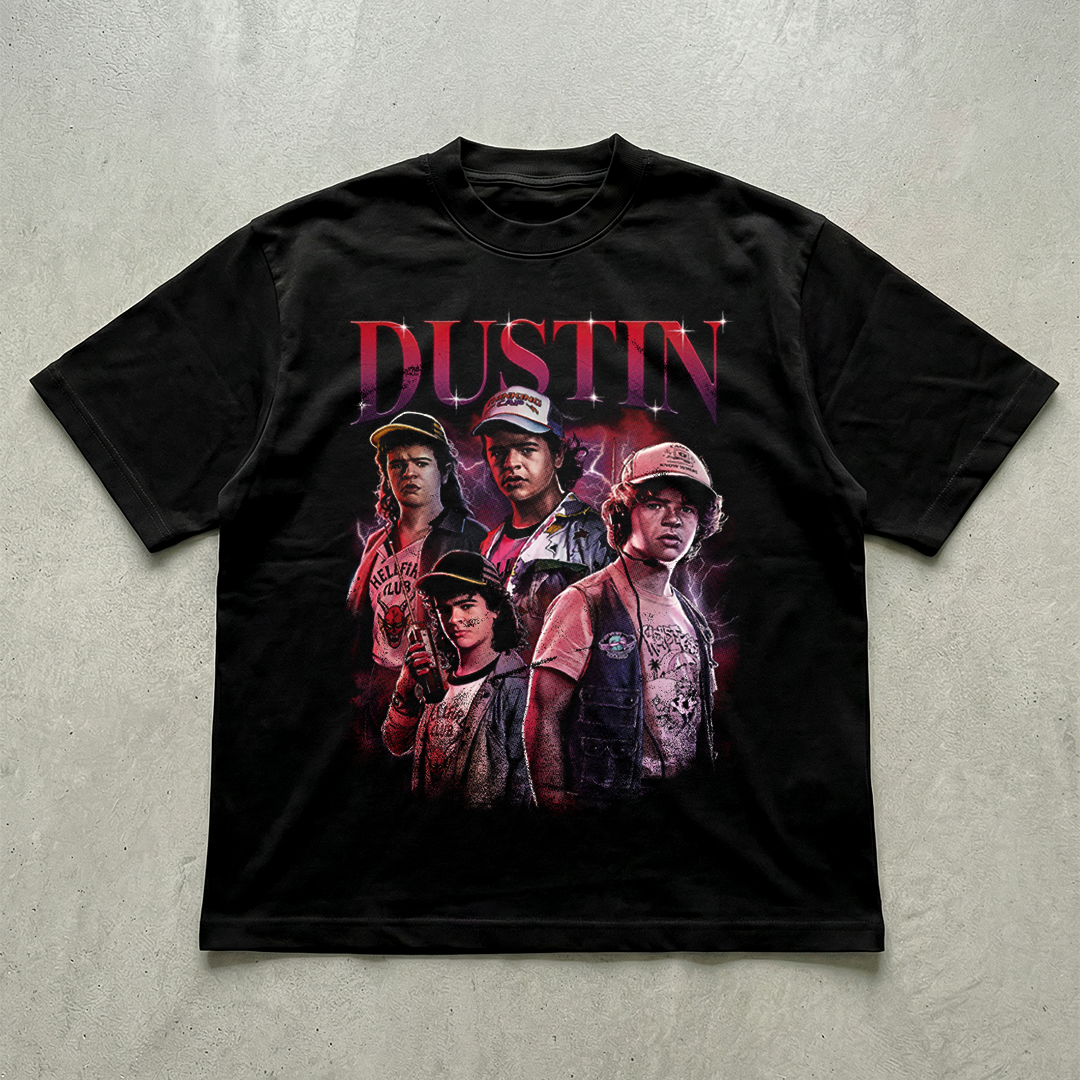 FREE Halftone Dustin Stranger things t-shirt design