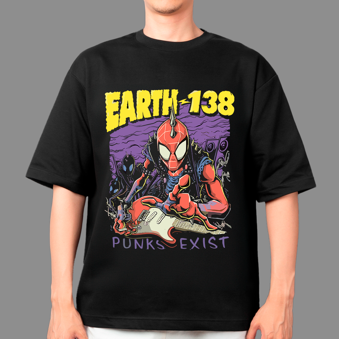 Earth 138 spiderman t-shirt design