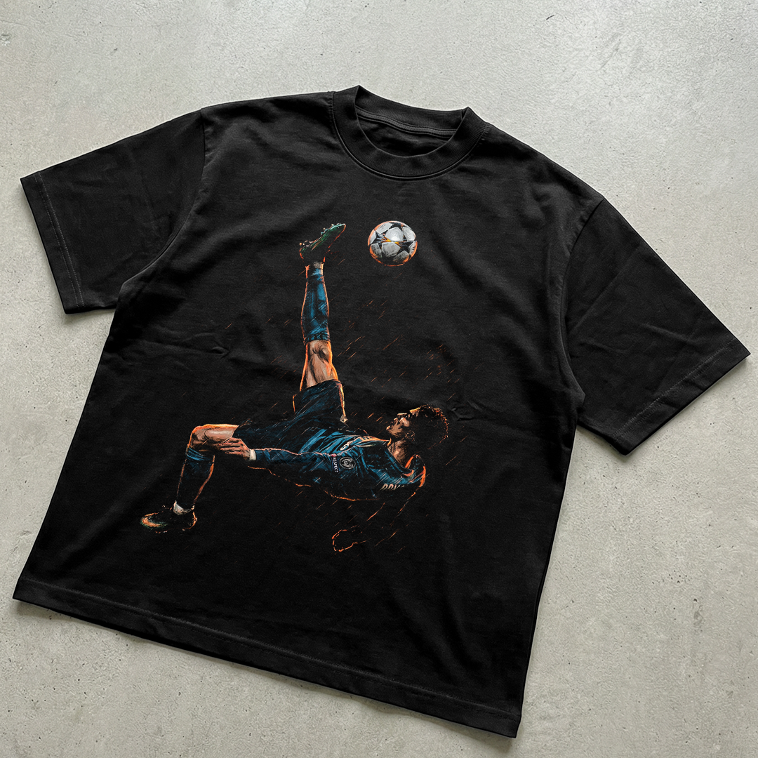 Football player Chilena CR7 t-shirt design