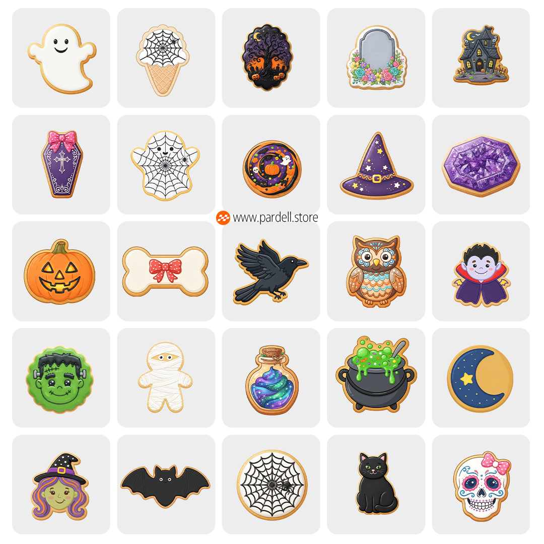 50 Clipart PNG imagenes prediseñadas Halloween