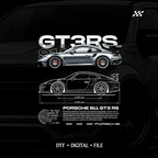 Ilustracion para imprimir de auto deportivo