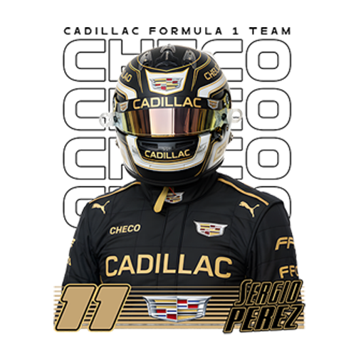 Checo Perez F1 Cadillac t-shirt design