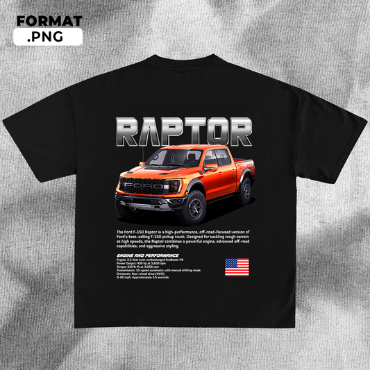 Ford F-150 Raptor - t-shirt design