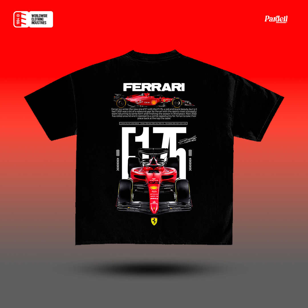 Ferrari F1-75 Scuderia / T-shirt design