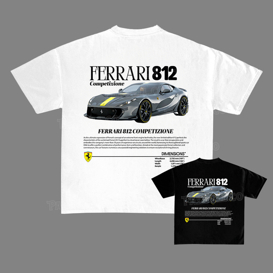 Ferrari 812 Competizione t-shirt design