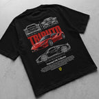 Car t-shirt design Ferrari F8 tributo