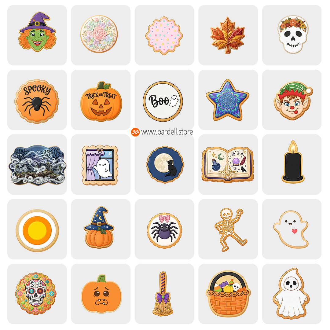 50 Clipart PNG imagenes prediseñadas Halloween