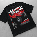Template car t-shirt design S. Samurai Red