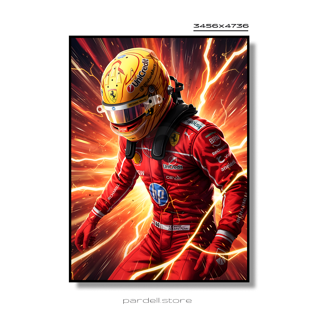 LEWIS driver - poster to print