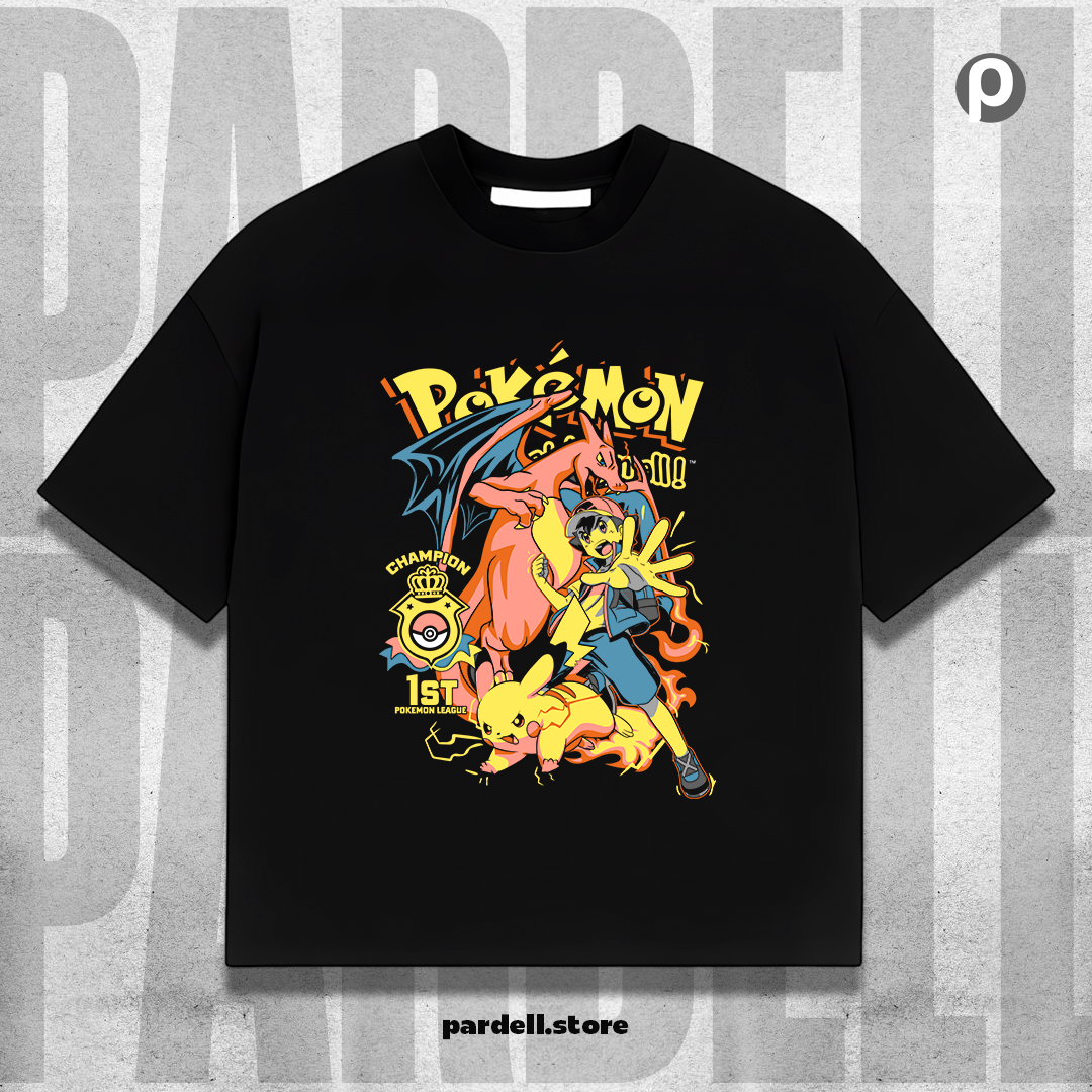 Digital illustration T-shirt design – Japanese pop culture inspired