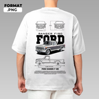 Automotive illustration T-shirt design – instant digital