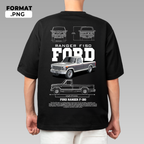 Automotive illustration T-shirt design – instant digital