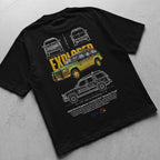 Car t-shirt design Ford Explorer XLT Jurassic park