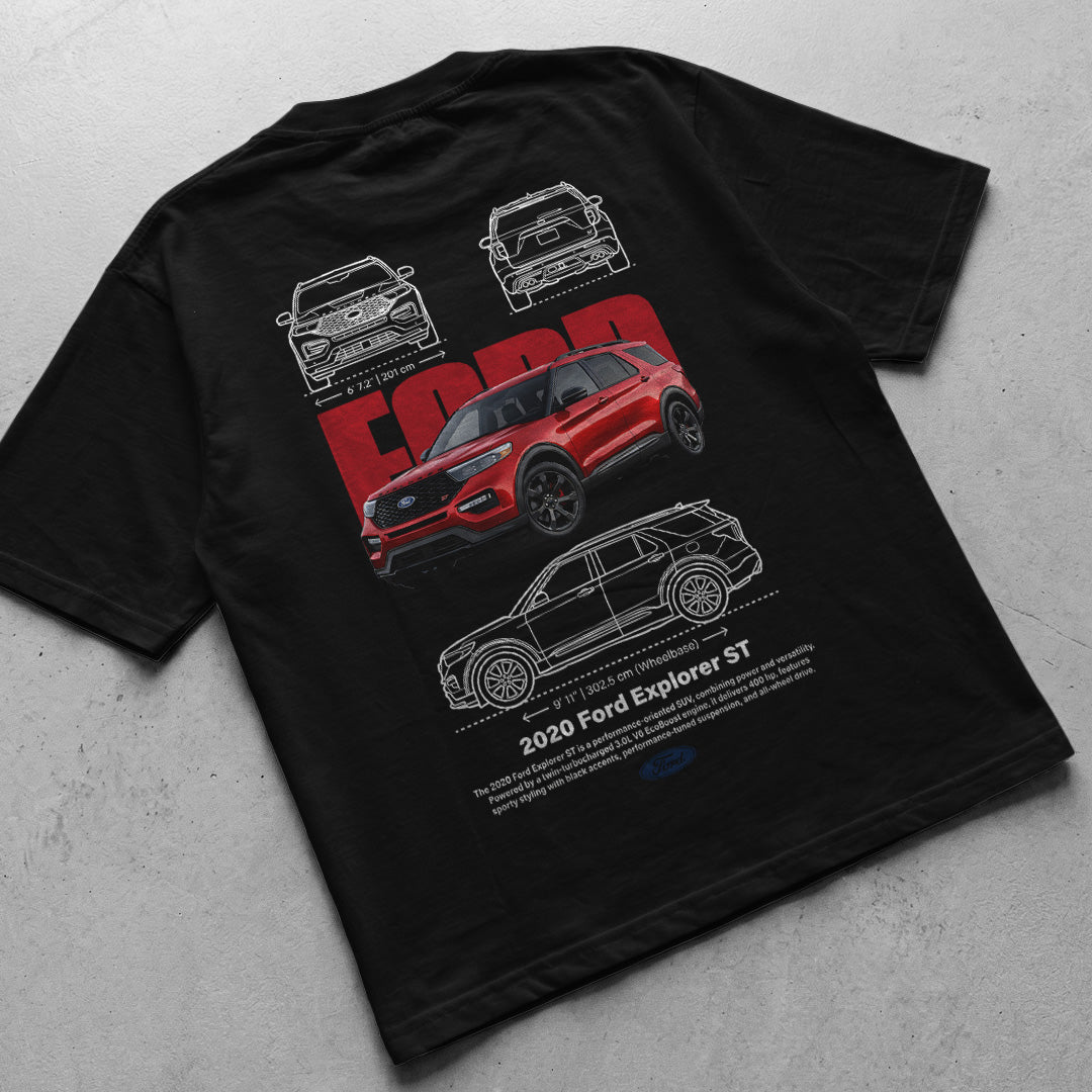 Car t-shirt design Ford Explorer ST